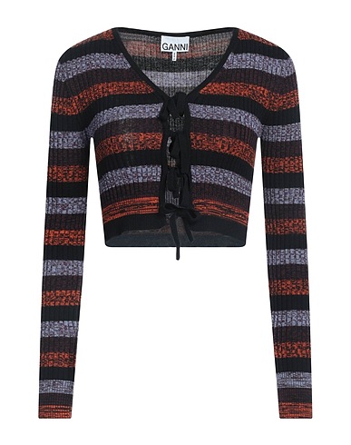 GANNI Cardigan Orange 100% Merino Wool
