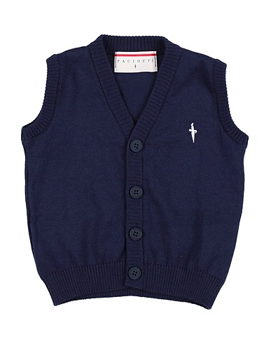 PACIOTTI Pullunder Marineblau 100% Baumwolle