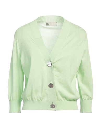 TORY BURCH Cardigan Light green 100% Cotton, Polyamide, Elastane
