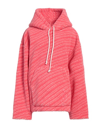 JW ANDERSON Hooded track jacket  Coral 76% Polyester, 14% Acrylic, 10% Wool