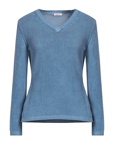 ROSSOPURO Sweater Slate blue 100% Cotton