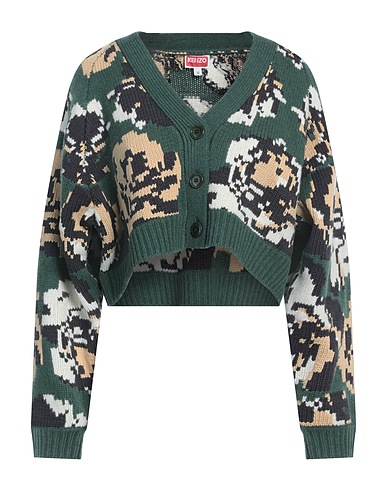 KENZO Cardigan Green 49% Wool, 45% Cotton, 6% Nylon
