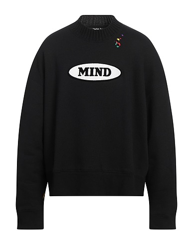 PALM ANGELS Jumper Black 100% Cotton, Wool, Polyamide