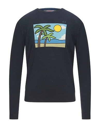 SUN 68 Sweater Navy 100% Cotton
