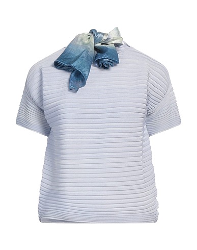 GIORGIO ARMANI Sweater Sky blue 46% Viscose, 32% Cotton, 22% Polyamide, Silk