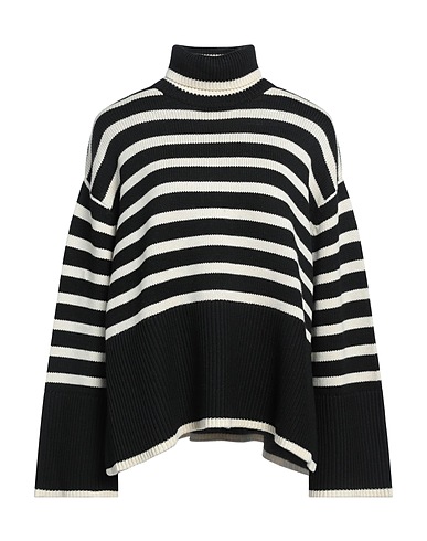 TOTEME Rollkragenpullover Schwarz 56% Wolle, 44% Organische Baumwolle