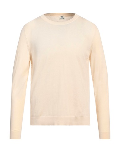 LUIGI BORRELLI NAPOLI Sweater Cream 80% Cotton, 20% Silk