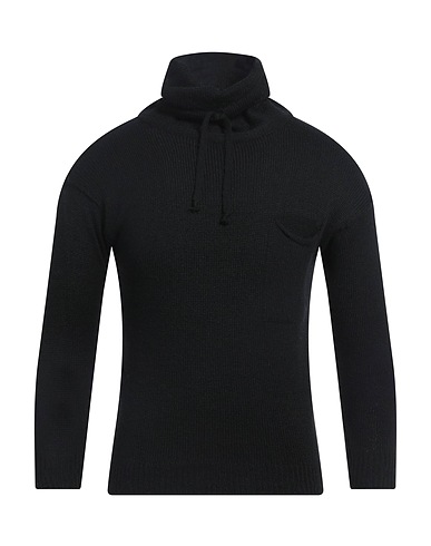 DANIELE ALESSANDRINI HOMME タートルネック ブラック アクリル 57% / ナイロン 29% / レーヨン 7% / ウール 7%