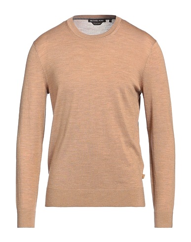 MICHAEL KORS MENS Jumper Camel 100% Merino Wool