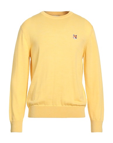 MAISON KITSUNÉ Sweater Yellow 100% Wool