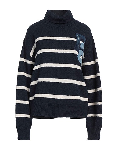 DSQUARED2 Polo neck Midnight blue 71% Cotton, 16% Polyamide, 10% Polyester, 3% Other Fibres