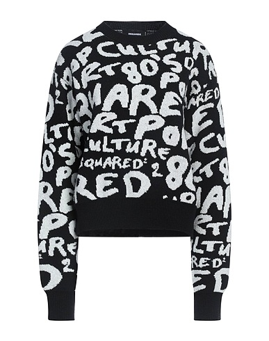 DSQUARED2 Sweater Black 60% Wool, 26% Cotton, 14% Polyamide