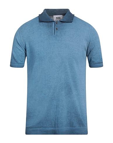 ALPHA STUDIO Jumper Slate blue 100% Cotton