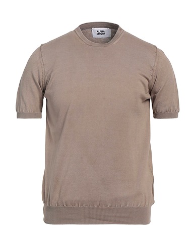 ALPHA STUDIO Jumper Sand 100% Cotton
