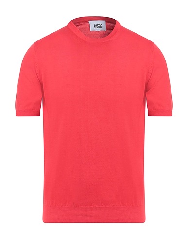 ALPHA STUDIO Jumper Red 100% Cotton
