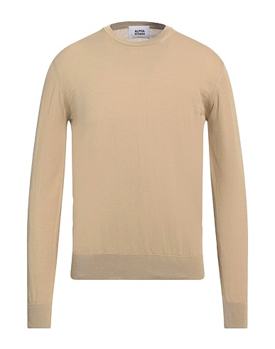 ALPHA STUDIO Sweater Sand 100% Cotton