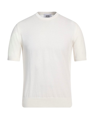 ALPHA STUDIO Jumper White 100% Cotton