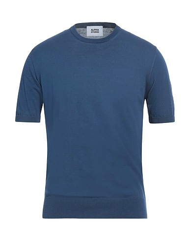 ALPHA STUDIO Pullover Blu navy 100% Cotone