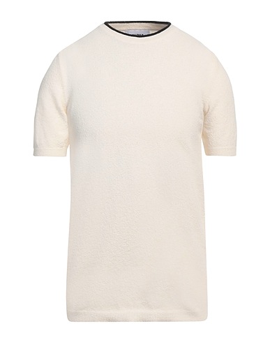 ALPHA STUDIO Jumper White 65% Cotton, 34% Polyamide, 1% Elastane