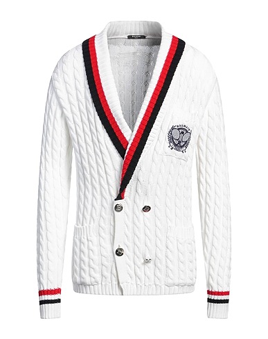 BALMAIN Cardigan White 100% Cotton