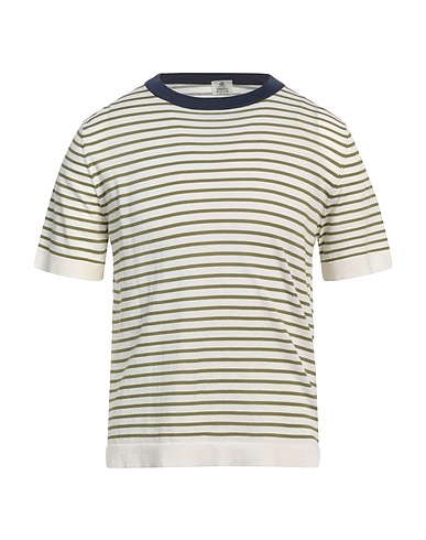 LUIGI BORRELLI NAPOLI Jumper Military green 100% Cotton
