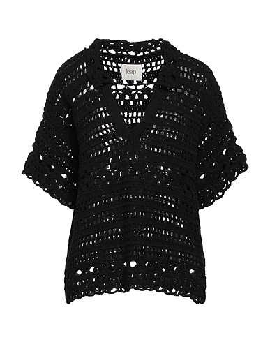 LEAP Pullover Nero 60% Cotone, 40% Acrilico