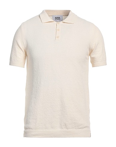 ALPHA STUDIO プルオーバー オフホワイト コットン 65% / ナイロン 34% / ポリウレタン 1%