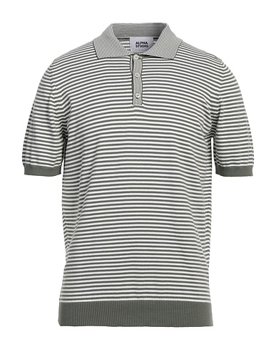 ALPHA STUDIO Sweater Sage green 100% Cotton