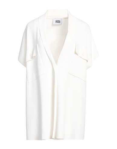 ALPHA STUDIO Cardigan Ivory 65% Viscose, 35% Nylon