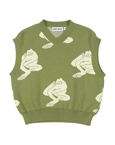 MAIN STORY Jumper Military green 100% Organic cotton