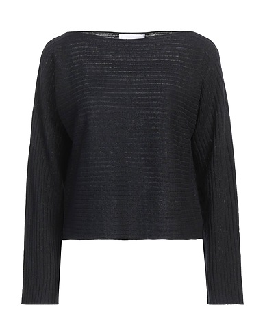ALPHA STUDIO Jumper Black 75% Linen, 25% Cotton