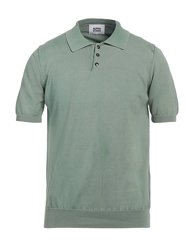 ALPHA STUDIO Sweater Light green 100% Cotton