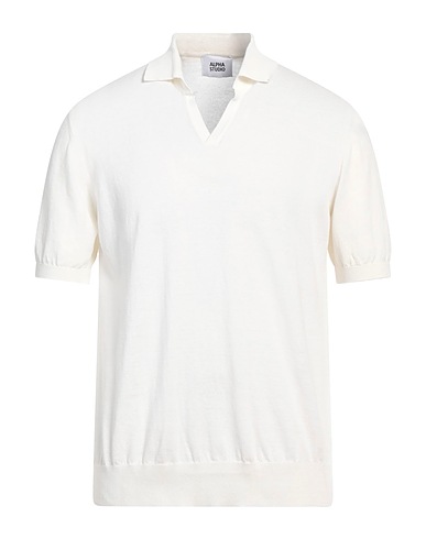 ALPHA STUDIO Jumper White 100% Cotton
