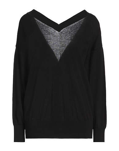 ALPHA STUDIO Jumper Black 100% Cotton
