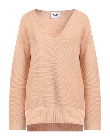 ALPHA STUDIO Jumper Sand 100% Cotton