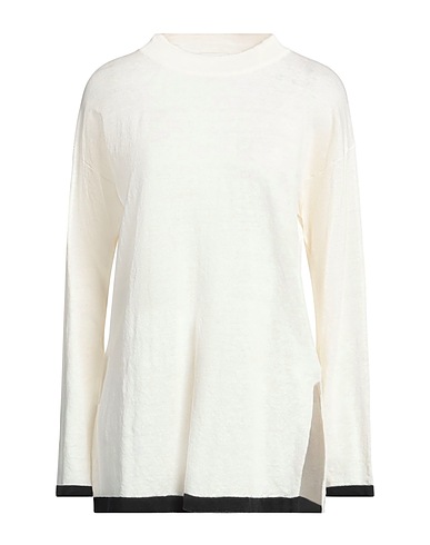 ALPHA STUDIO Sweater White 75% Linen, 25% Cotton