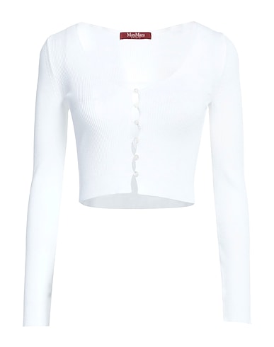 MAX MARA STUDIO Cardigan BIANCO 65% Viscose, 35% Polyamide