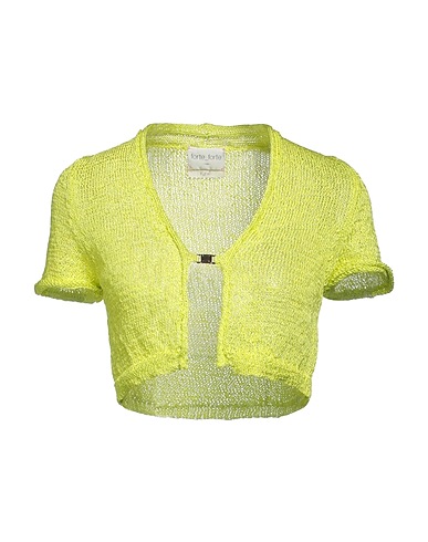 FORTE_FORTE Cardigan Lime green 70% Viscose, 30% Polyamide