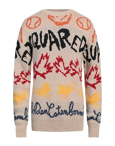 DSQUARED2 プルオーバー ベージュ 毛（アルパカ） 50% / アクリル 45% / ウール 5%