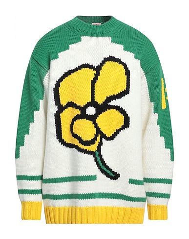 KENZO Jersey Verde 100% Lana