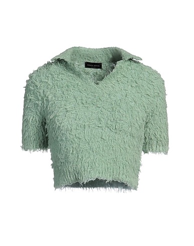 ROBERTO COLLINA Pullover Verde chiaro 58% Cotone, 42% Nylon