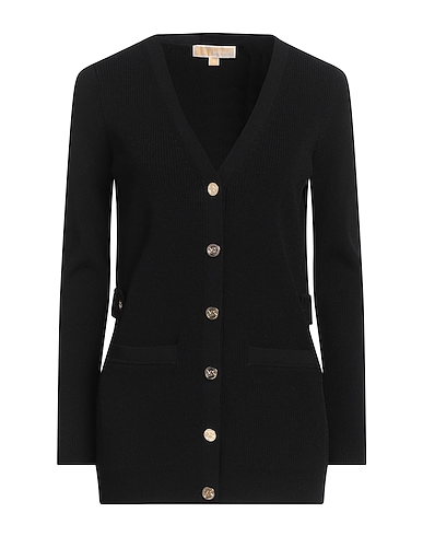 MICHAEL MICHAEL KORS Cardigan NERO 69% Recycled viscose, 16% Polyester, 13% Nylon, 2% Elastane