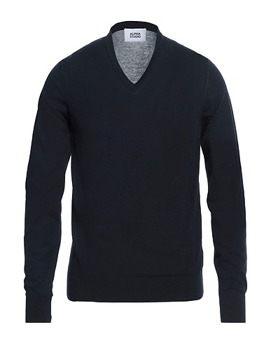 ALPHA STUDIO Jumper Midnight blue 100% Cotton