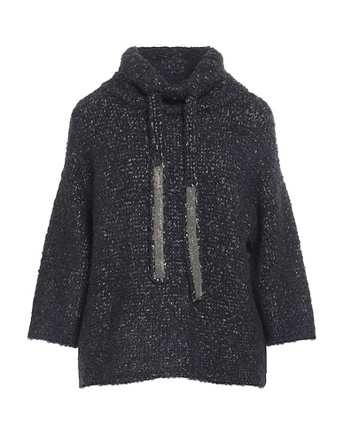 FABIANA FILIPPI Polo neck Charcoal 50% Alpaca wool, 35% Virgin Wool, 8% Polyamide, 4% Silk, 3% Cashmere