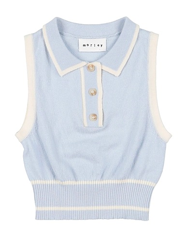 MORLEY Maglia Gilet Celeste 100% Cotone
