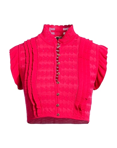 ELISABETTA FRANCHI カーディガン FUCSIA レーヨン 88% / ポリエステル 12%