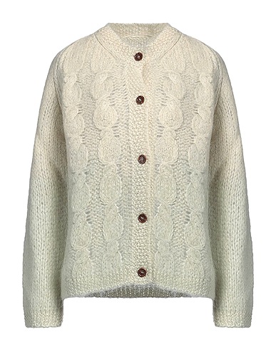 MAISON MARGIELA Cardigan Light green 80% Mohair wool, 20% Polyamide