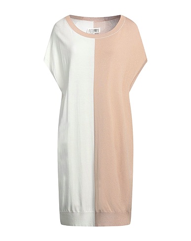 MM6 MAISON MARGIELA Midi dress Beige 88% Viscose, 12% Polyester