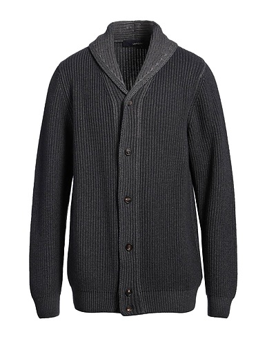 LARDINI Cardigan Antracite 100% Cachemire