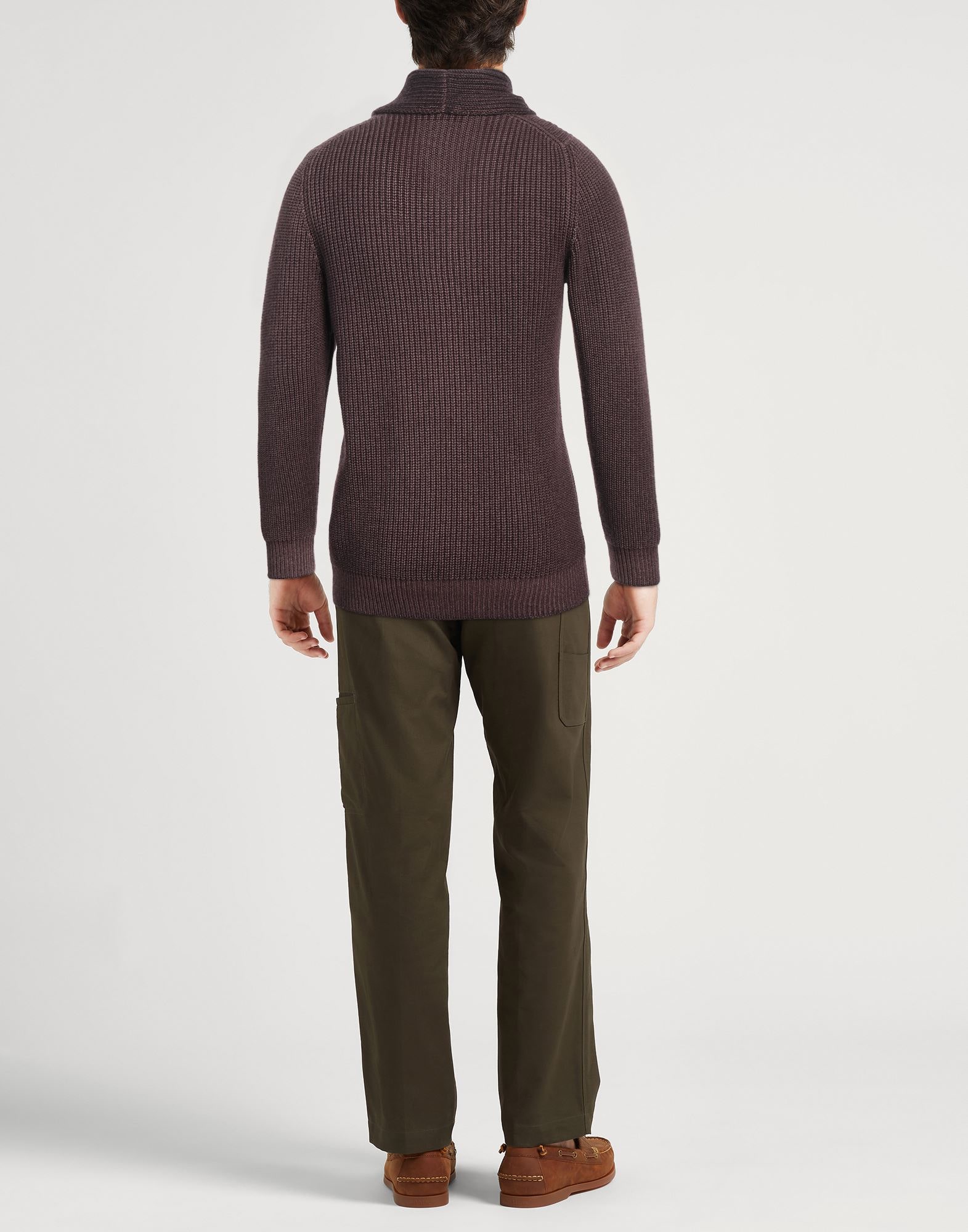 ※K.S 未使用　LARDINI ウールヘリンボン 48 ブラウン系 YOOX Online Fashion Design Shopping